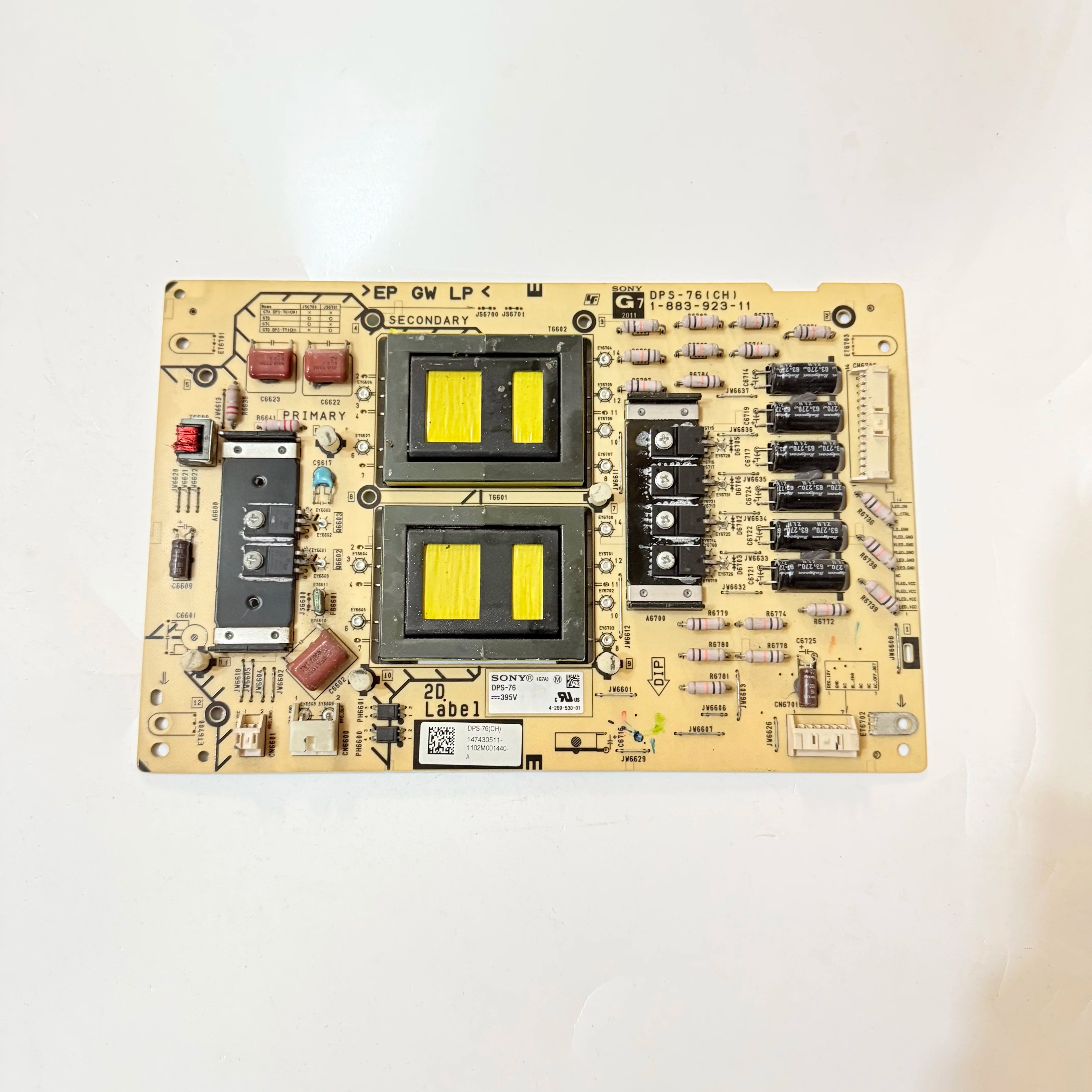 Original DPS-76 Sony 1-883-923-11 Power Board