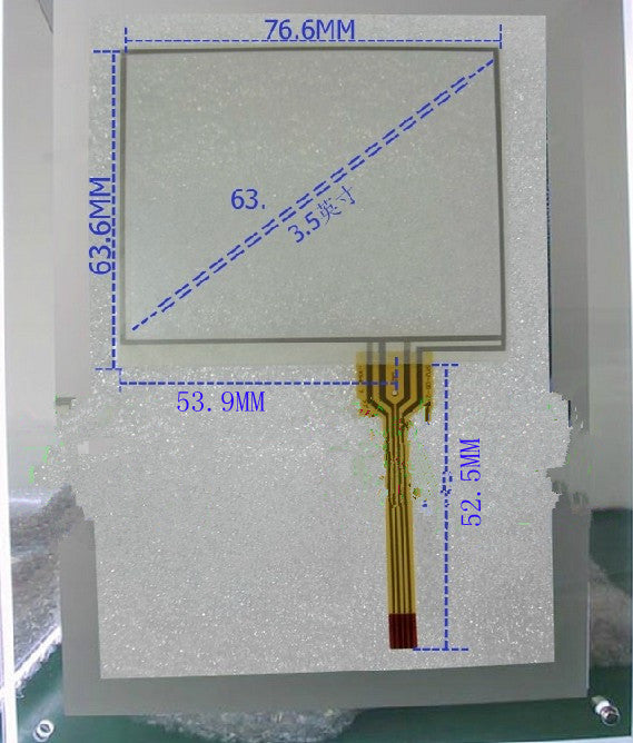 76.6mm*63.6mm Touch Screen 3.5 Inch Touch Screen for GPS Navigator