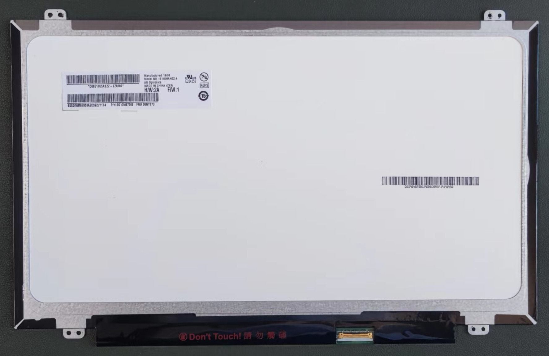 Original AUO 14-Inch B140HAN02.4 LCD Display 1920×1080 Industrial Screen