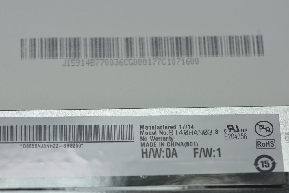 Original B140HAN03.3 AUO Screen 14" 1920*1080 B140HAN03.3 Display
