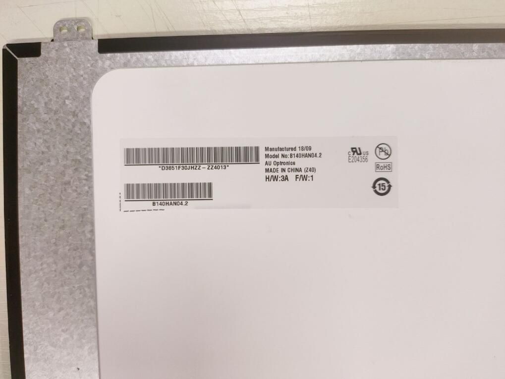 Original AUO 14-Inch B140HAN04.2 LCD Display 1920×1080 Industrial Screen