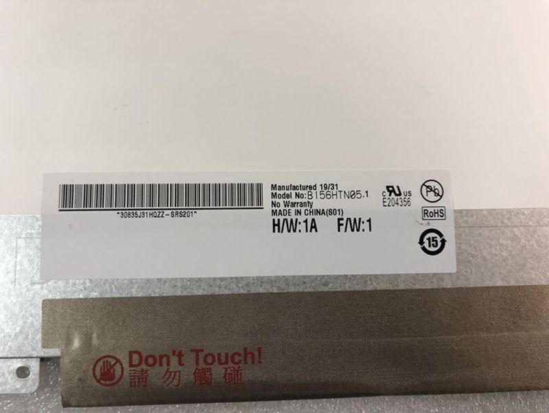 Original AUO 15.6-Inch B156HTN05.1 LCD Display 1920×1080 Industrial Screen