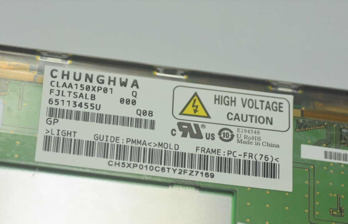 Original CLAA150XP01Q CPT Screen 15.0" 1024×768 CLAA150XP01Q Display