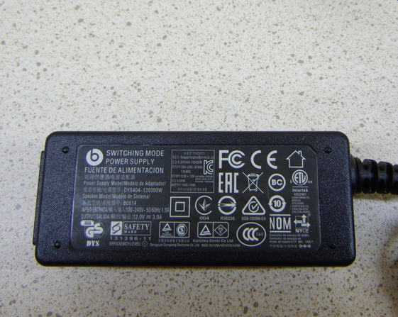 Original New B0514 DYS404-120300W for Beats Pill XL Charger