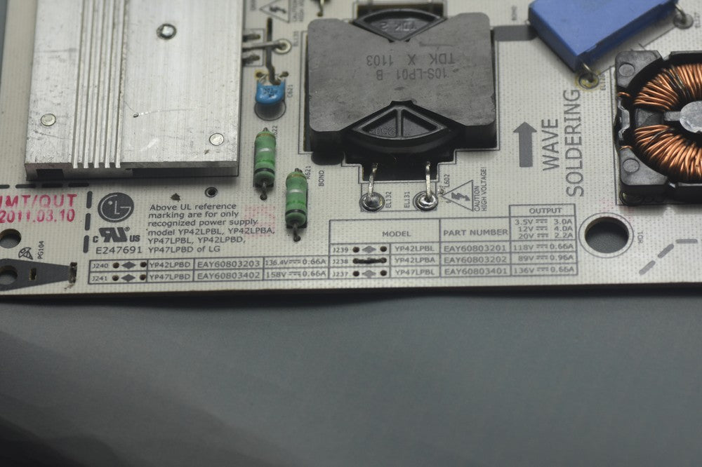 Original EAY60803202 LG YP42LPBA Power Board