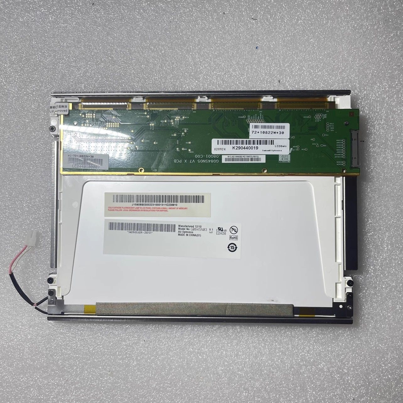 Original G084SN03 V1 AUO Screen 8.4" 800×600 G084SN03 V1 Display