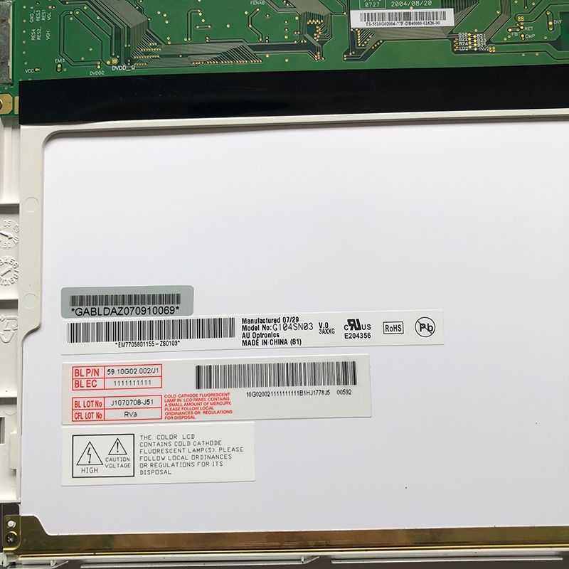 10.4 inch G104SN03 V0 G104SN03 V.0 Industrial LCD Screen Display Panel (800*600)