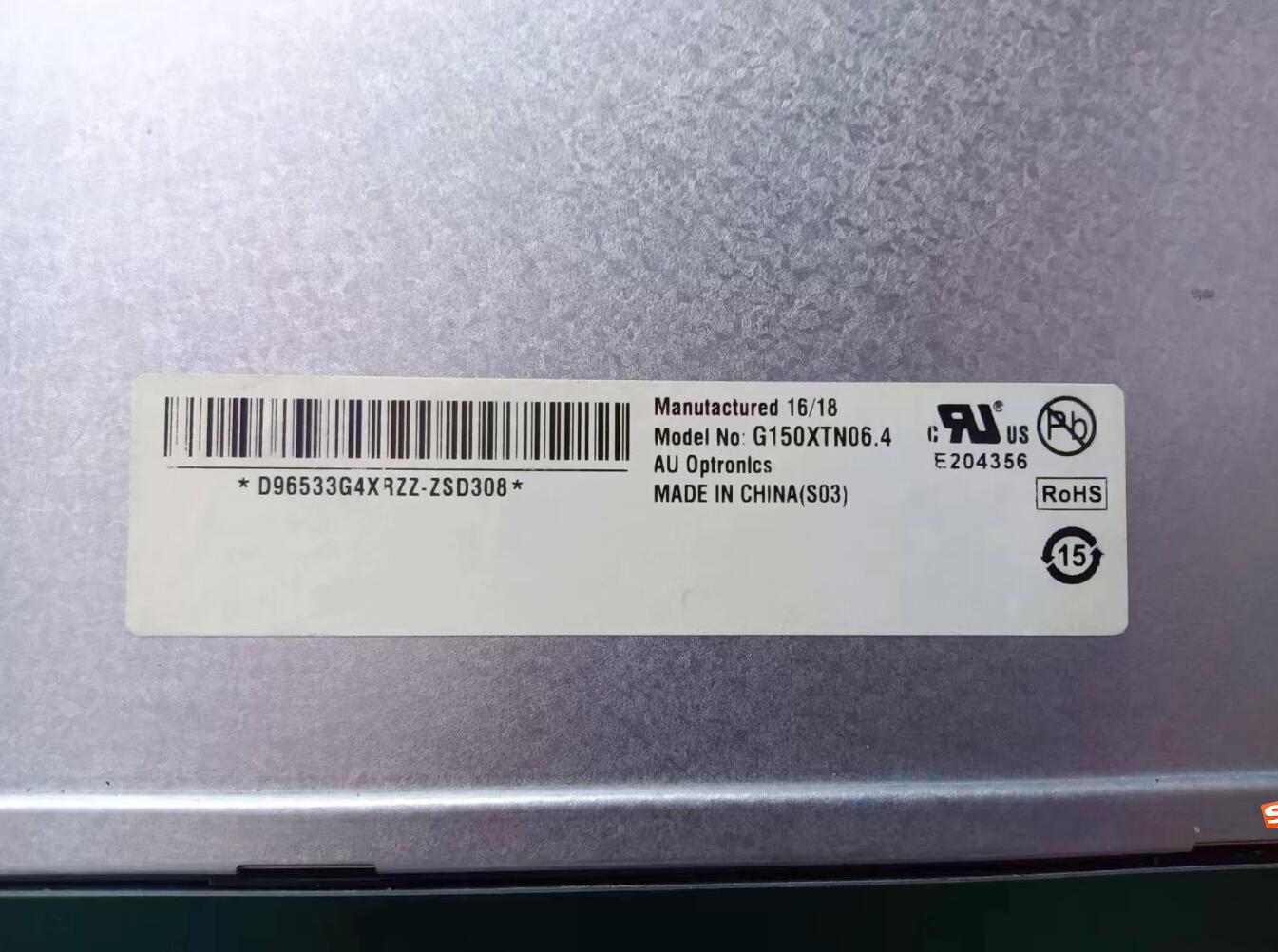 Original G150XTN06.4 AUO Screen 15" 1024*768 G150XTN06.4 Display