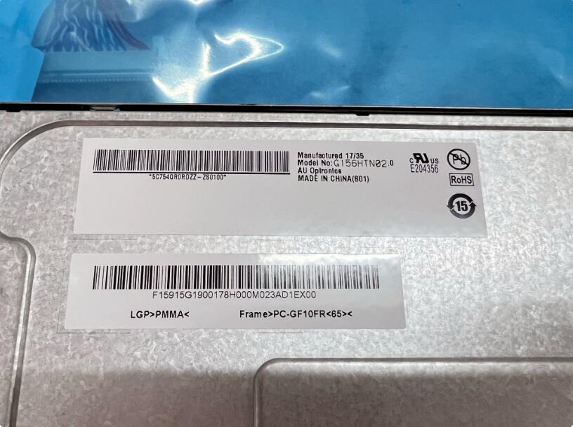 Original G156HTN02.0 AUO Screen 15.6" 1920*1080 G156HTN02.0 Display