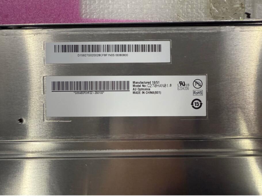 Original AUO G270HAN01.0 27.0" Resolution 1920*1080 Display Screen G270HAN01.0 Display LCD