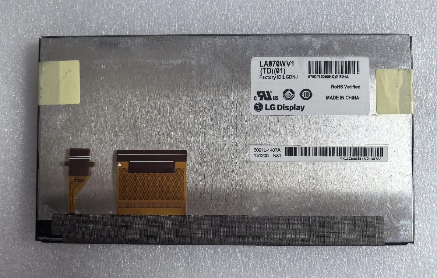 Original LA070WV1-TD01 LG Screen 7" 800*480 LA070WV1-TD01 Display