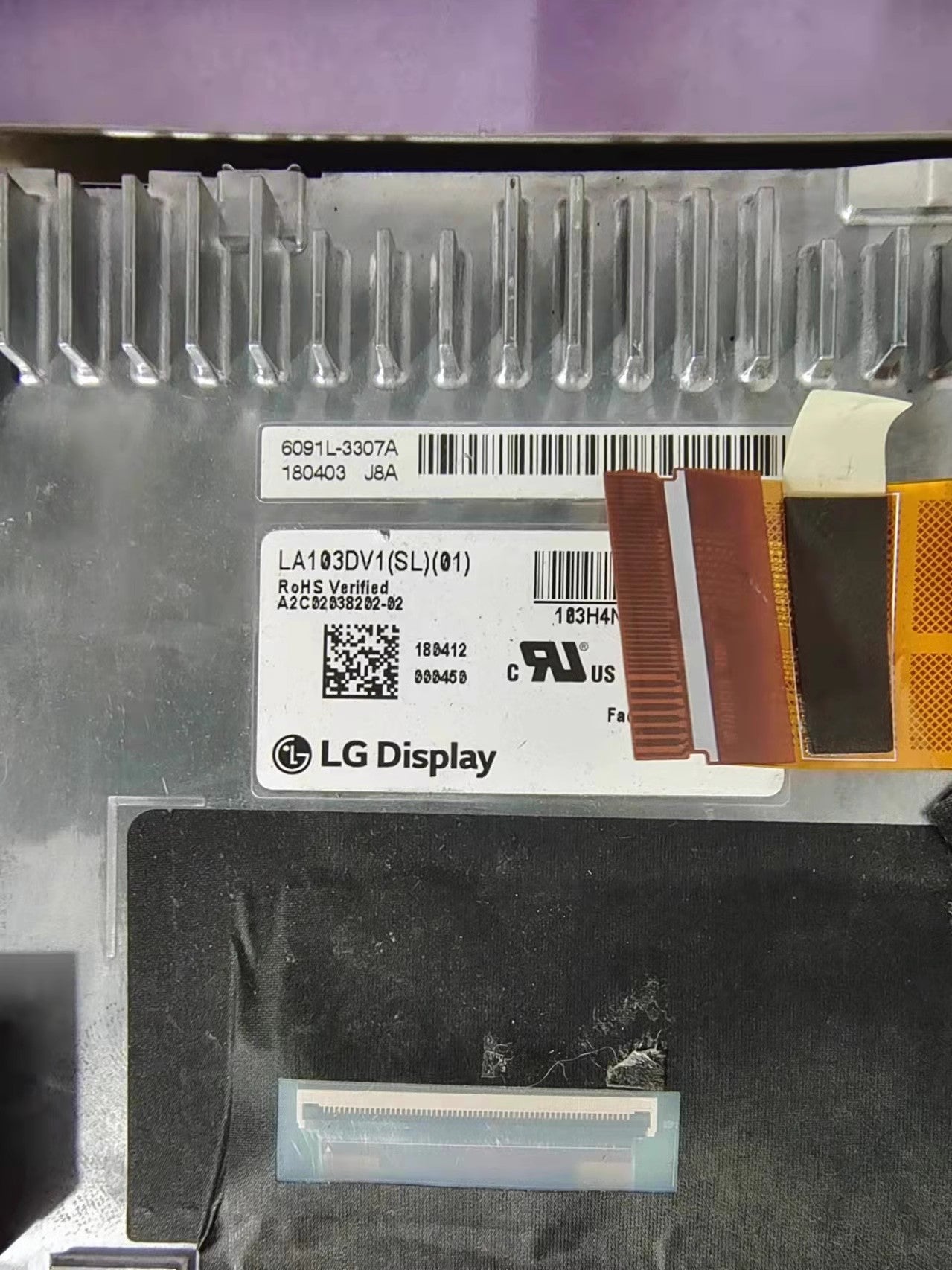Original LA103DV1-SL01 LG Screen 10.3" 1280*480 LA103DV1-SL01 Display