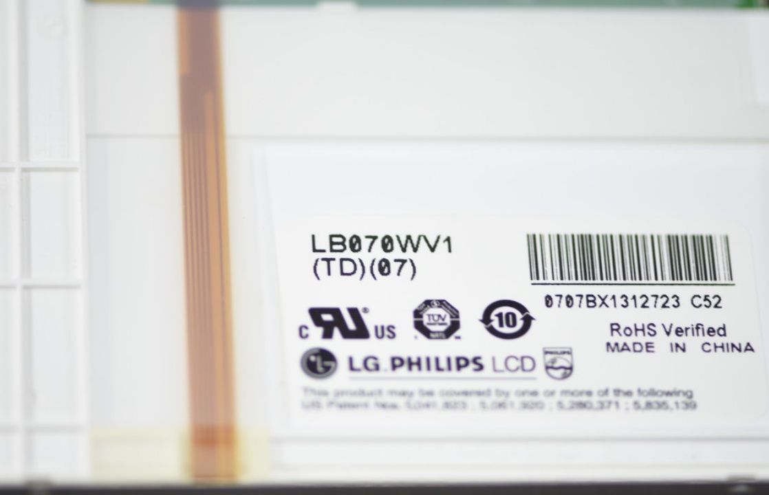 Original LG LB070WV1-TD07 Screen 7.0" 800×480 LB070WV1-TD07 Display