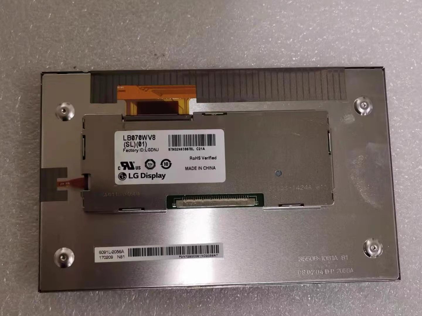 Original LB070WV8-SL01 LG Screen 7.0" 800*480 LB070WV8-SL01 Display