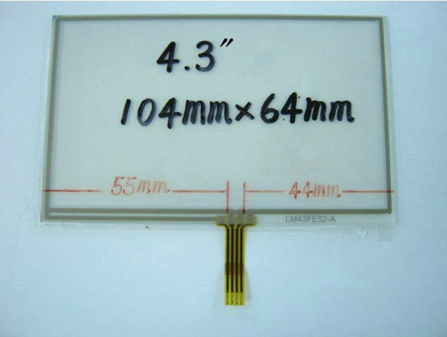 104mm*64mm Touch Screen 4.3 Inch Written Screen for GPS Navigator