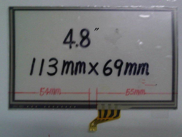 113mm*69mm Touch Screen 4.7 Inch 4.8 Inch Written Screen for MP4 MP5 GPS Navigator