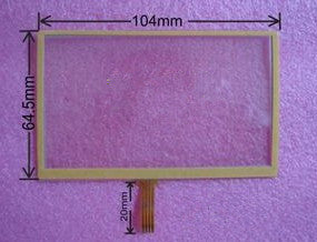 4.3 Inch Touch Screen 104mm*65mm Universal Touch Screen for GPS MP4 MP5 Navigator