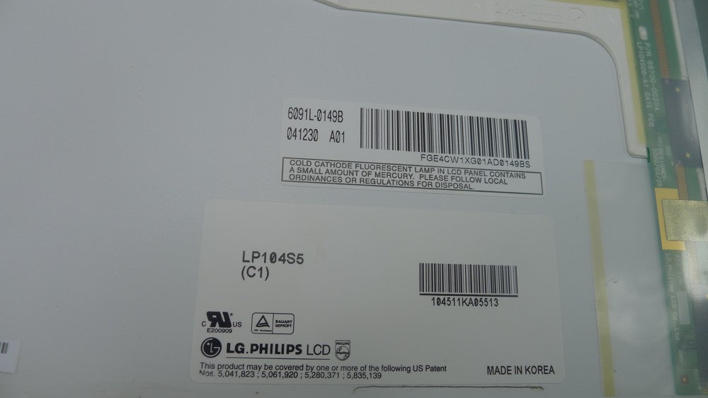 Original LG LP104S5-C1 Screen 10.4" 800×600 LP104S5-C1 Display