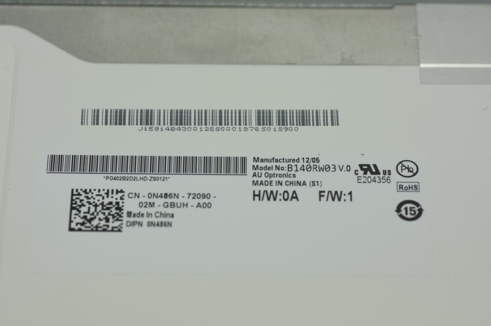 Original B140RW03 V0 AUO Screen 14.0" 1600×900 B140RW03 V0 Display