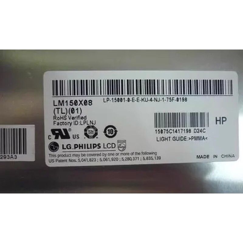 Original LM150X08-TL01 LG Screen 15" 1024*768 LM150X08-TL01 Display
