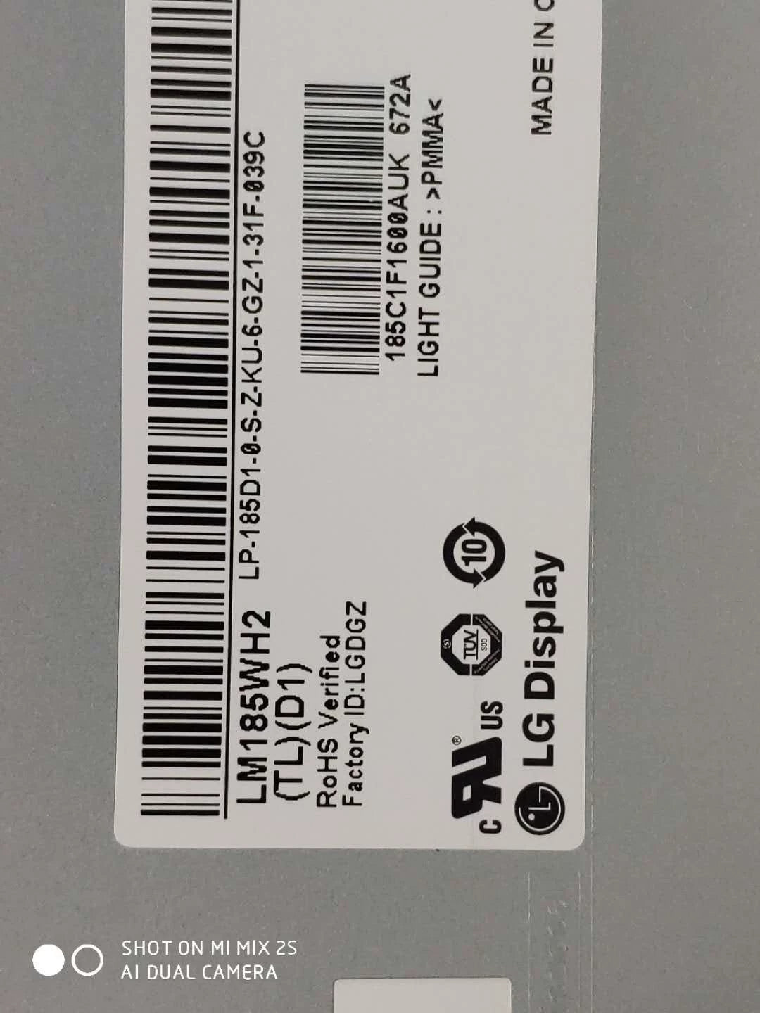 Original LM185WH2-TLD1 LG Screen 18.5" 1366*768 LM185WH2-TLD1 Display