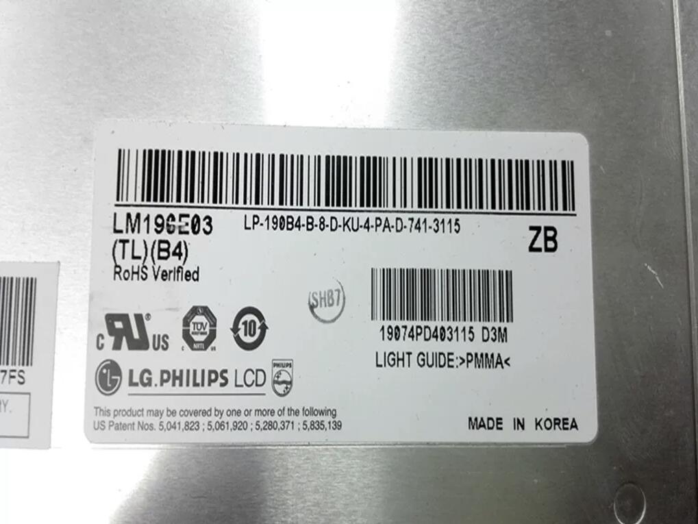 Original LM190E03-TLB4 LG Screen 17.0" 1280*1024 LM190E03-TLB4 Display