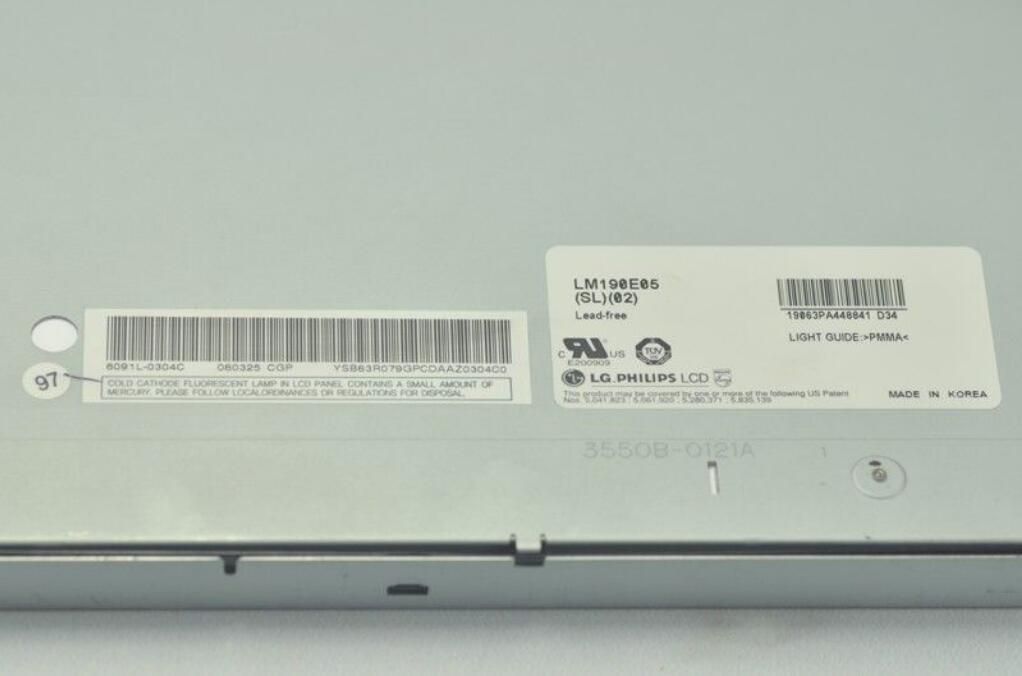 25Pcs LM190E05-SL02 Original LG 19.0" 1280×1024 LM190E05-SL02 LCD Screen Display