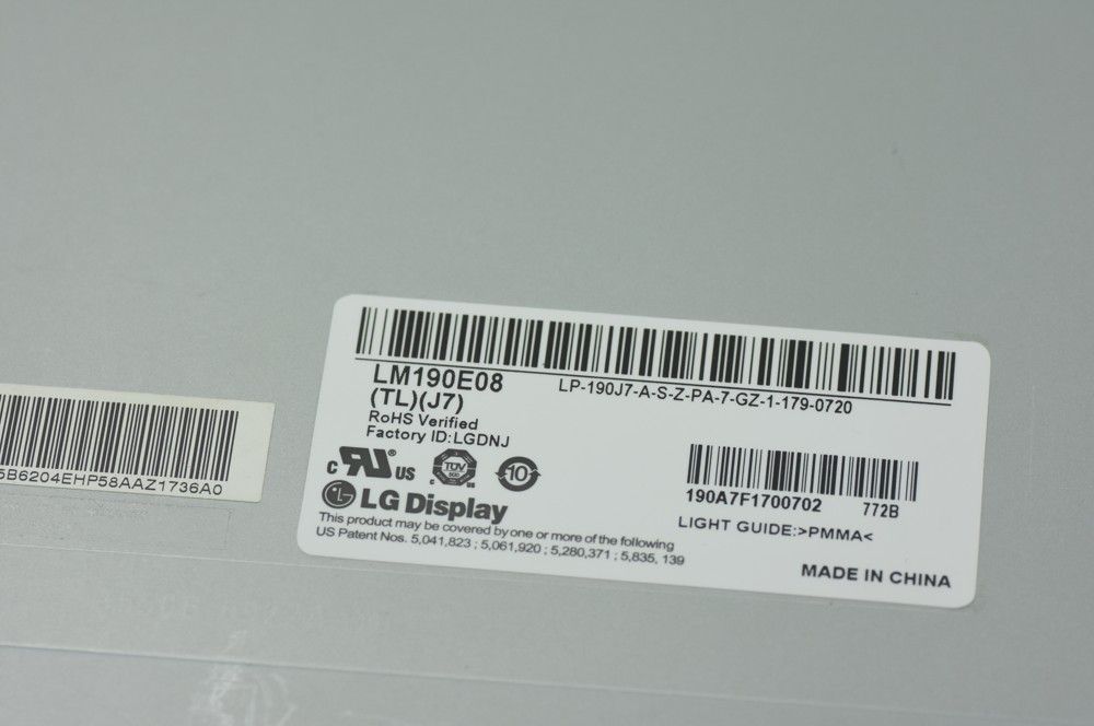 Original LM190E08-TLJ7 LG Screen 19.0" 1280×1024 LM190E08-TLJ7 Display