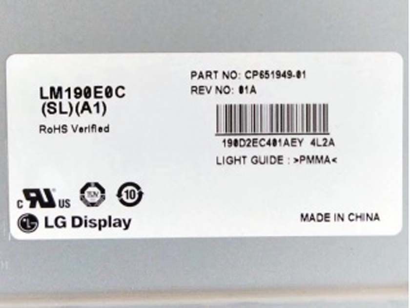 Original LM190E0C-SLA1 LG Screen 19" 1280*1024 LM190E0C-SLA1 Display