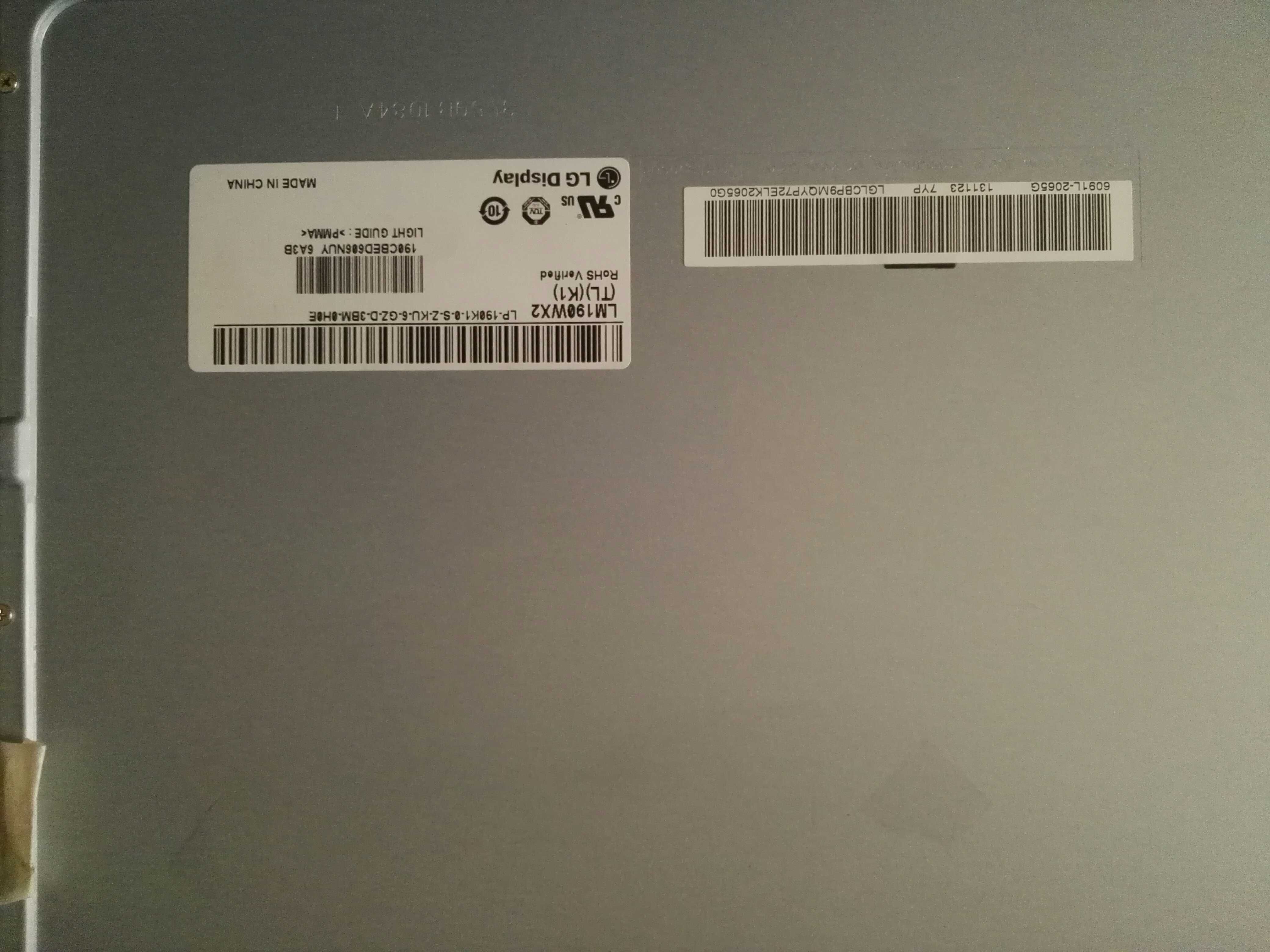 Original LM190WX2-TLK1 LG Screen 19.0" 1440*900 LM190WX2-TLK1 Display