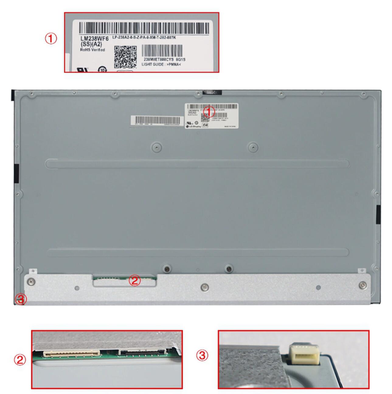 Original LG LM238WF6-SSA2 Screen 23.8" 1920*1080 LM238WF6-SSA2 Display