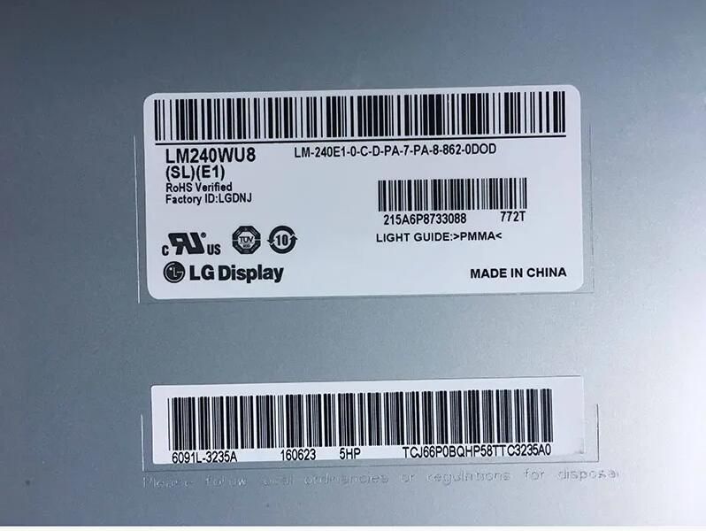 Original LM240WU8-SLE1 LG Screen 24" 1920*1200 LM240WU8-SLE1 Display