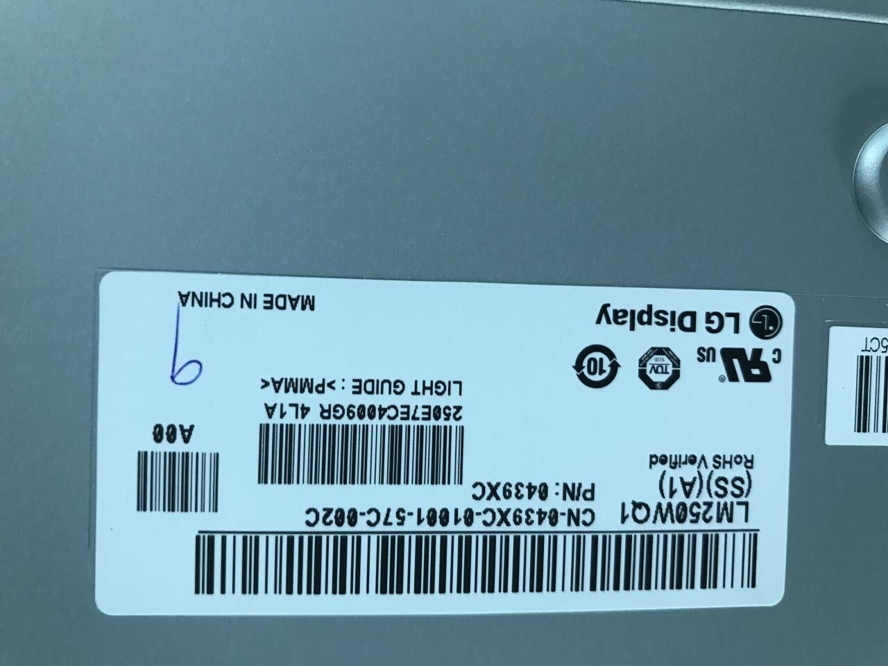 Original LM250WQ1-SSA1 LG Screen 25" 2560*1440 LM250WQ1-SSA1 Display