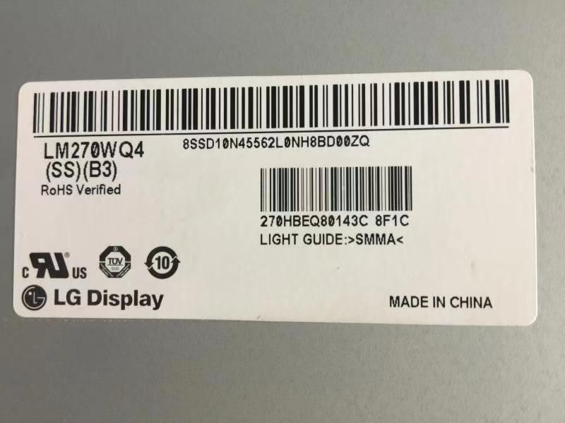 Original LM270WQ4-SSB3 LG Screen 27" 2560*1440 LM270WQ4-SSB3 Display