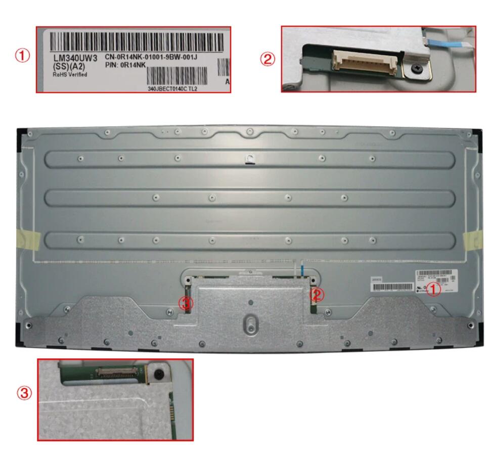 Original LM340UW3-SSA2 LG Screen 34.0" 3440*1440 LM340UW3-SSA2 Display