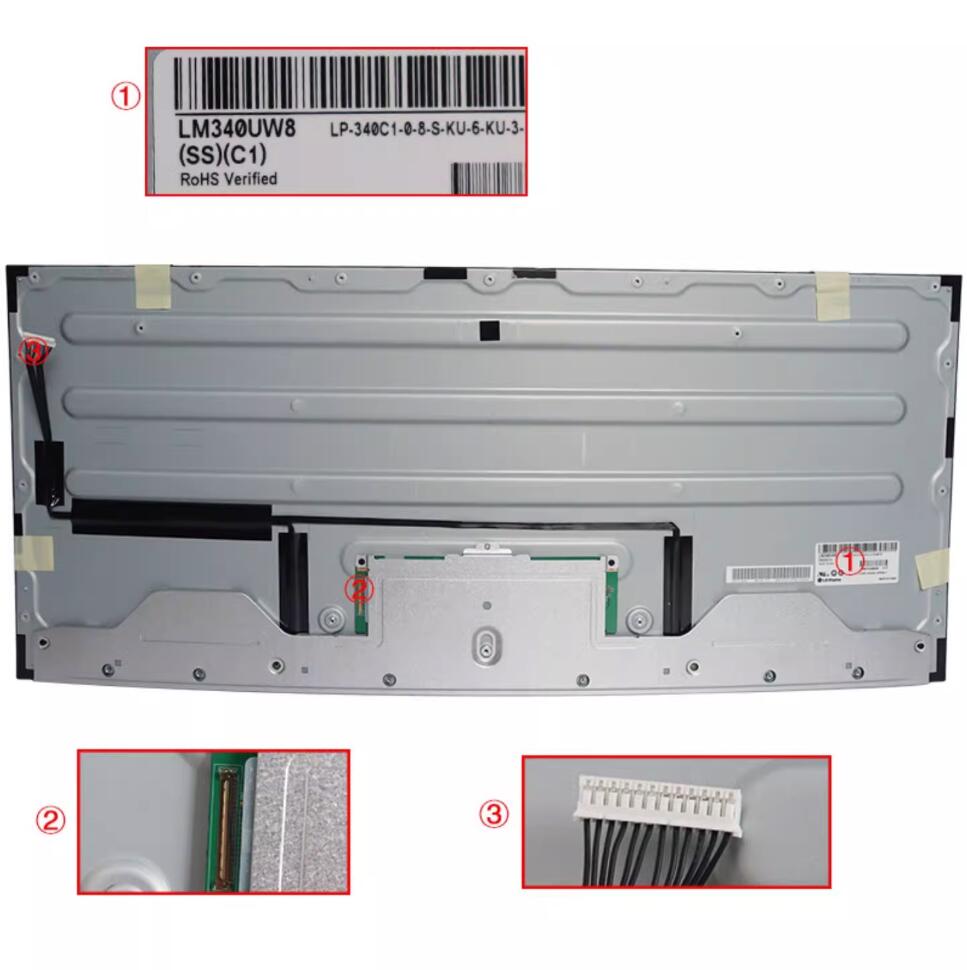 Original LG LM340UW8-SSC1 Screen 34" 3440*1440 LM340UW8-SSC1 Display