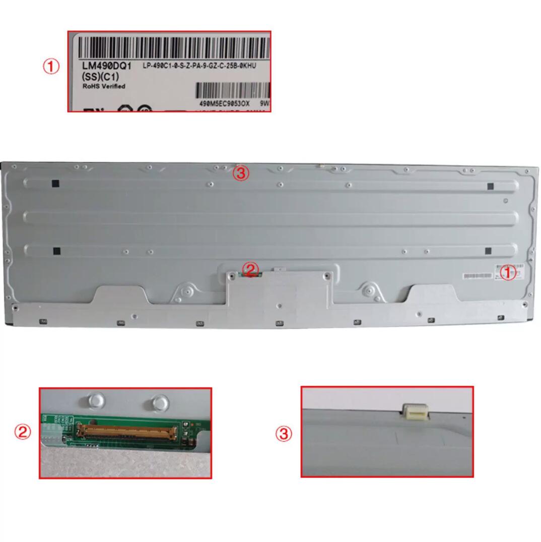 Original LG LM490DQ1-SSC1 Screen 49" 5120*1440 LM490DQ1-SSC1 Display