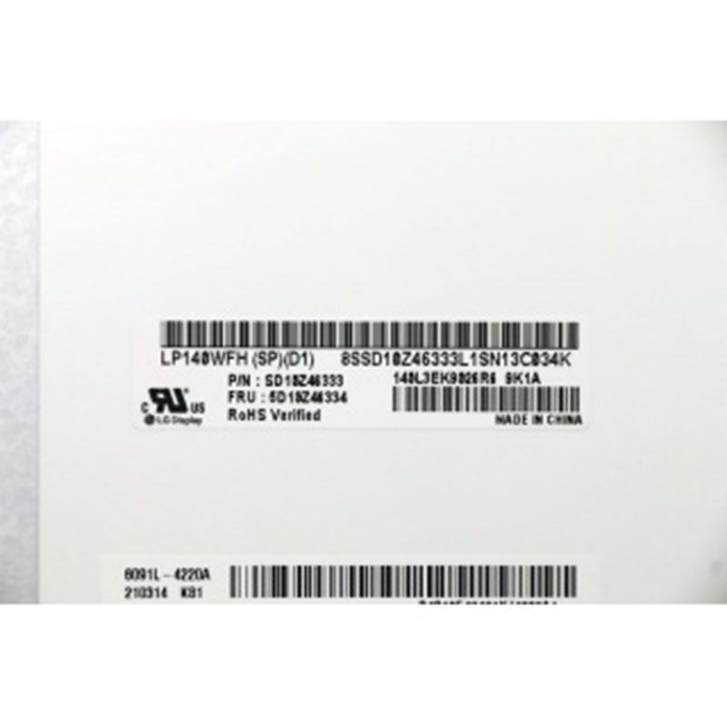 Original LP140WFH-SPD1 LG Screen 14" 1920*1080 LP140WFH-SPD1 Display