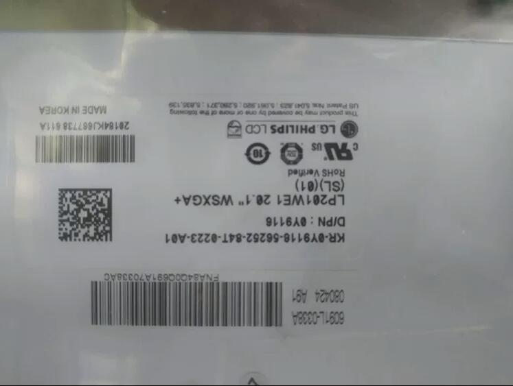 Original LP201WE1-SL01 LG Philips 20.1" 1680×1050 LP201WE1-SL01 Display