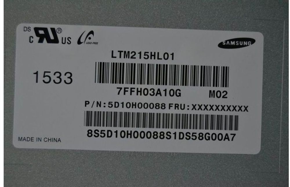 Original LTM215HL01 SAMSUNG Screen 21.5" 1920*1080 LTM215HL01 Display