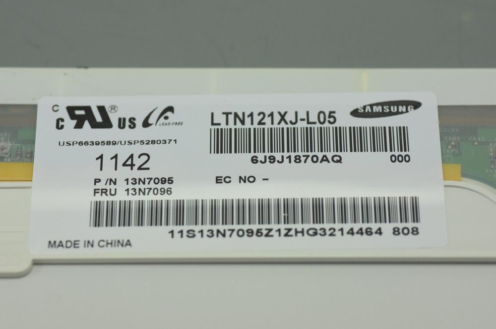 Orignal 12.1" LTN121XJ-L05 1280*768 LCD Panel Display Screen