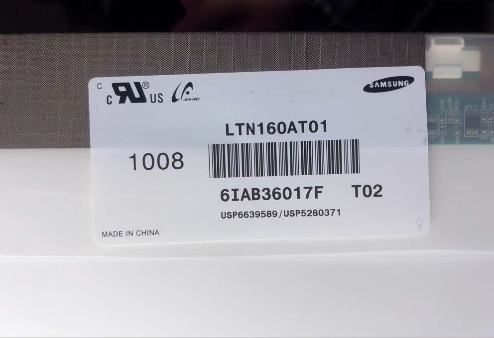 Original LTN160AT01 SAMSUNG Screen 16" LTN160AT01 Display