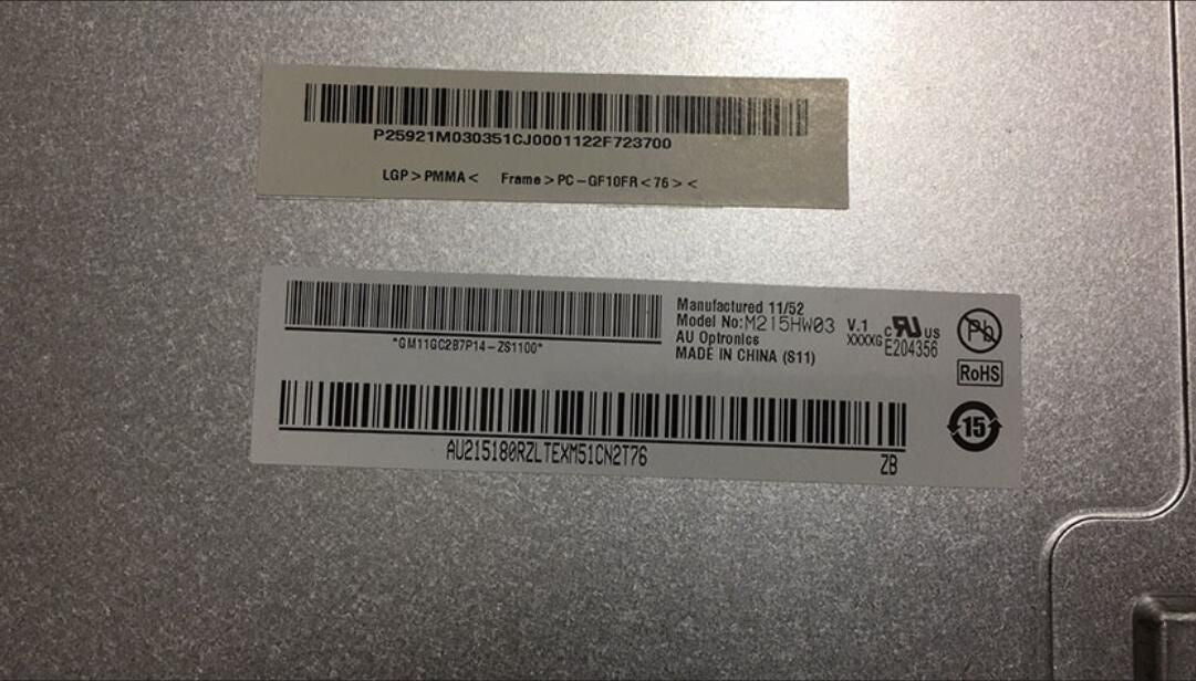 Original M215HW03 V1 AUO Screen 21.5" 1920×1080 M215HW03 V1 Display