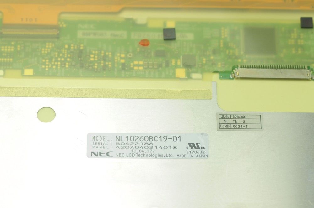 Original NL10260BC19-01D NEC Screen 8.9" 1024×600 NL10260BC19-01D Display