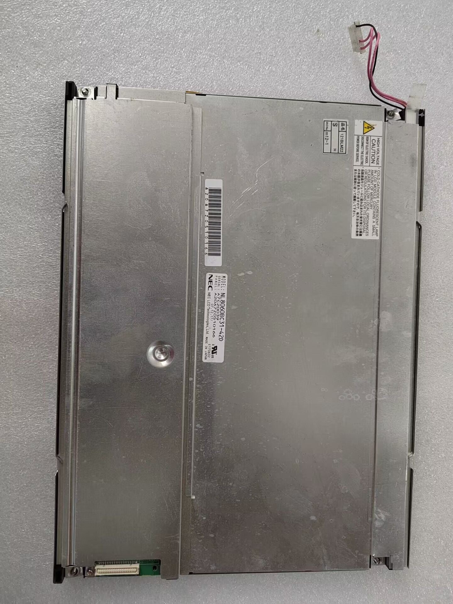 Original NL8060BC31-42D NEC Screen 12.1" 800×600 NL8060BC31-42D Display