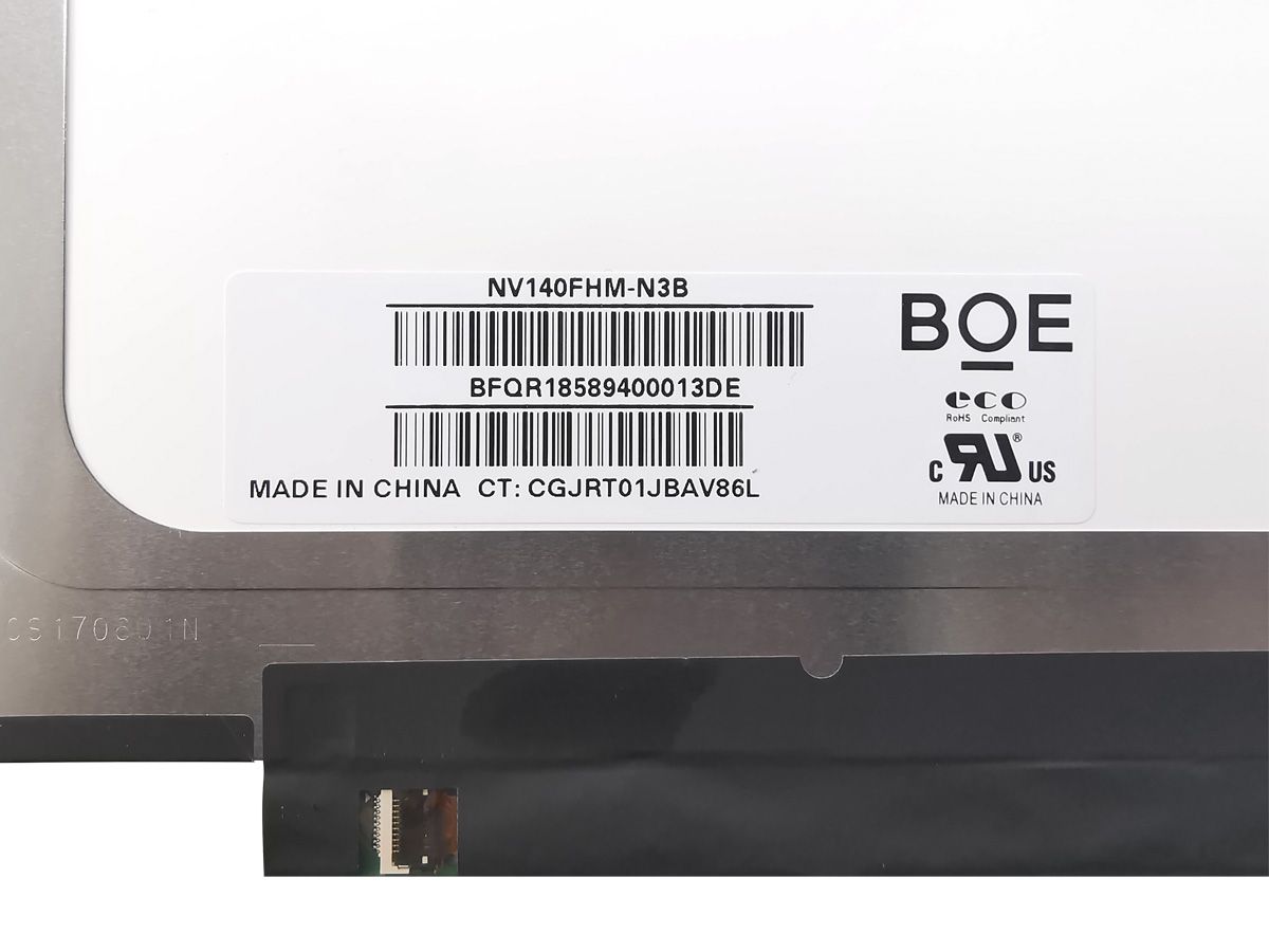Original NV140FHM-N3B BOE Screen 14" 1920×1080 NV140FHM-N3B Display