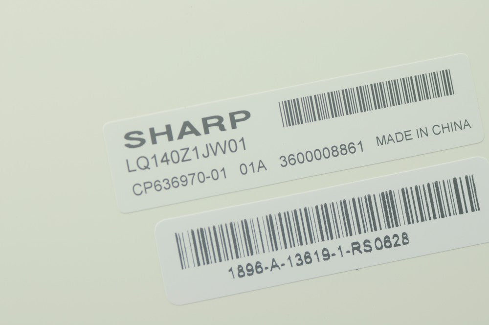 Original LQ140Z1JW01 SHAPP Screen 14.0" 3200×1800 LQ140Z1JW01 Display